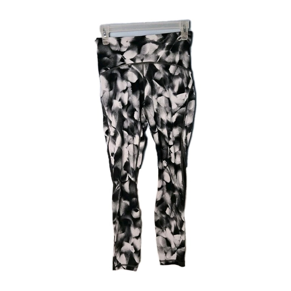 Lululemon Train Times 7/8 pant 25" Blush Blossom Alpine White Pattern Leggings 6